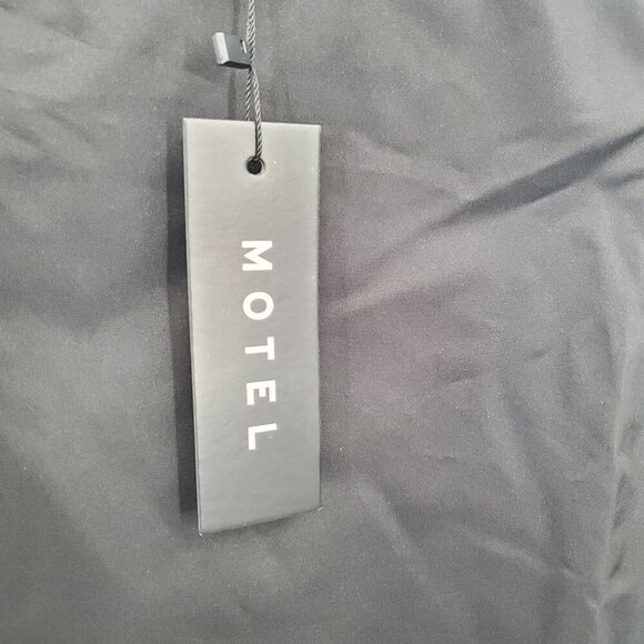 Motel Arkana Taffeta Babydoll Mini Dress Women Size Medium NWT Sleeveless - Picture 4 of 14